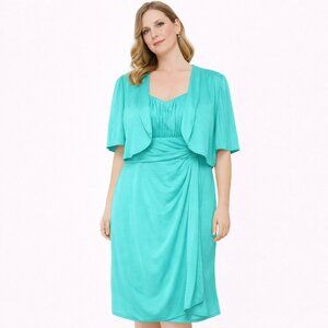 R & M Richard sea foam green dress two pieces Size: 16